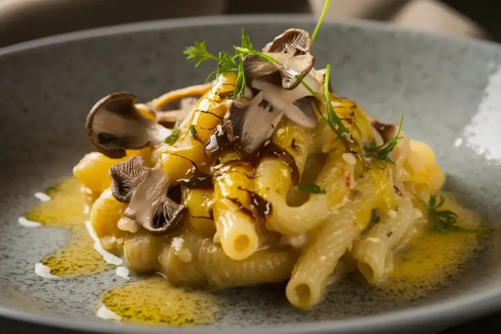 Gourmet Truffle and Mushroom Macaroni and Cheese